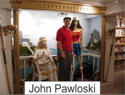 John Pawloski in the Marston Family Wonder Woman Museum